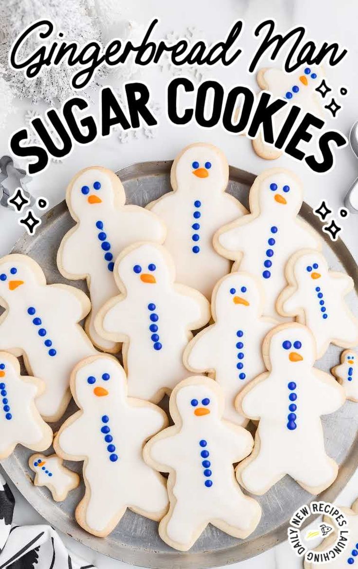 Charming Gingerbread Man Sugar Cookies: Festive, Sweet Treats for Holiday Cheer.