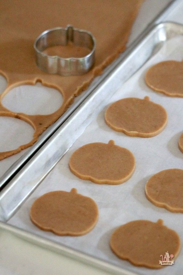 Festive Pumpkin-Shaped Cookie Cutouts Ready for Baking