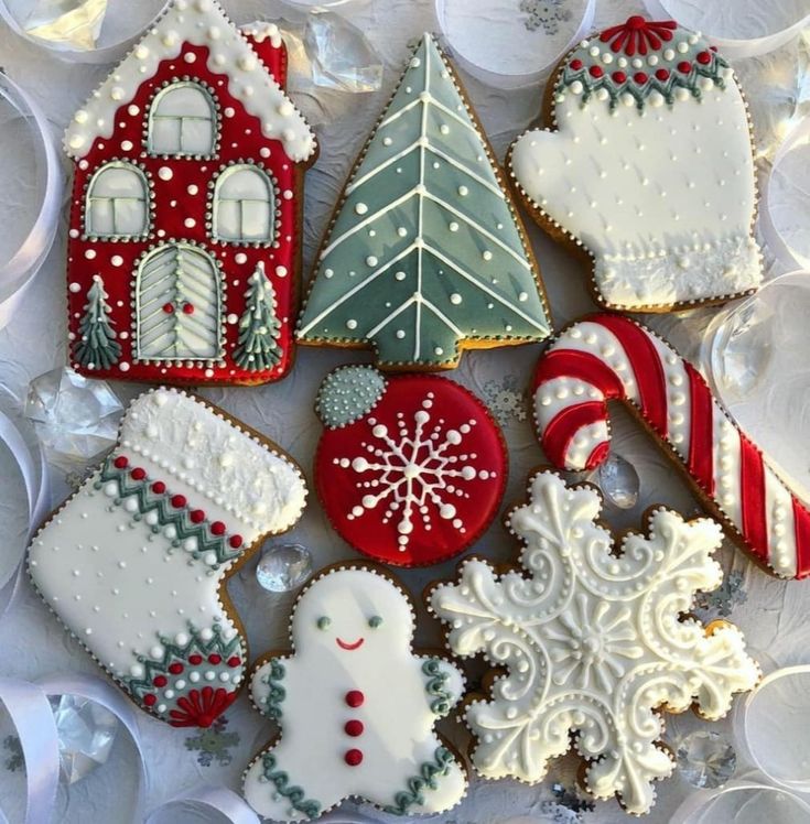 Whimsical Festive Gingerbread Cookies Bring Holiday Cheer with Intricate Icing Designs.