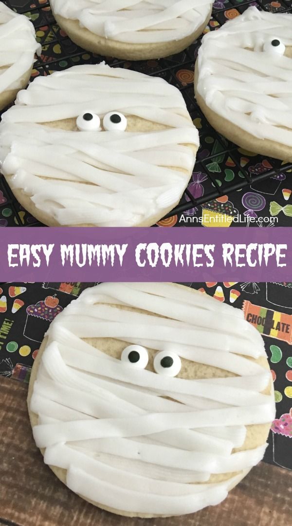 Halloween-Inspired Mummy Cookies: Whimsical Frosted Treats with Edible Eyes