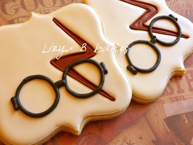 Whimsical Wizarding-Themed Decorative Cookies with Unique Designs