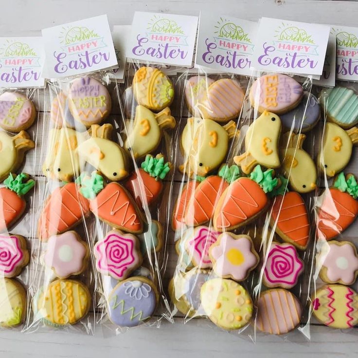 Festive Assortment of Intricately Designed Colorful Easter Cookies