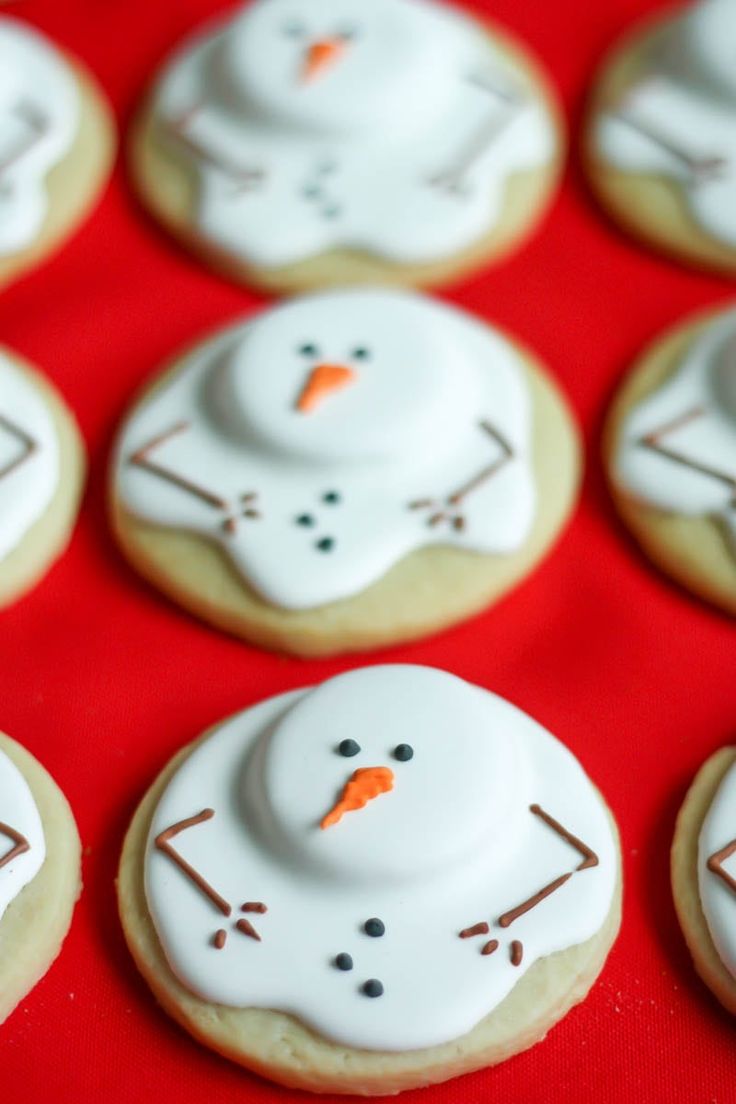 Whimsical Festive Snowman Cookies: Cheerful Holiday Treats with Icing and Chocolate Details