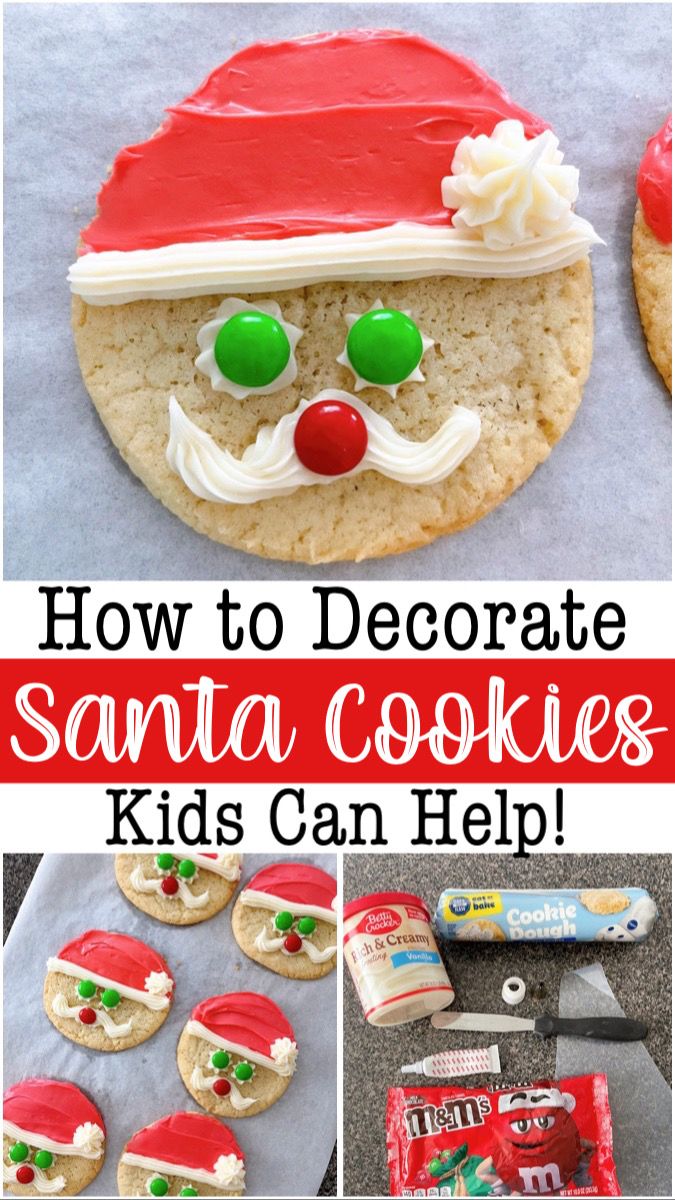 Colorful Santa Cookies: A Fun Holiday Activity for Kids