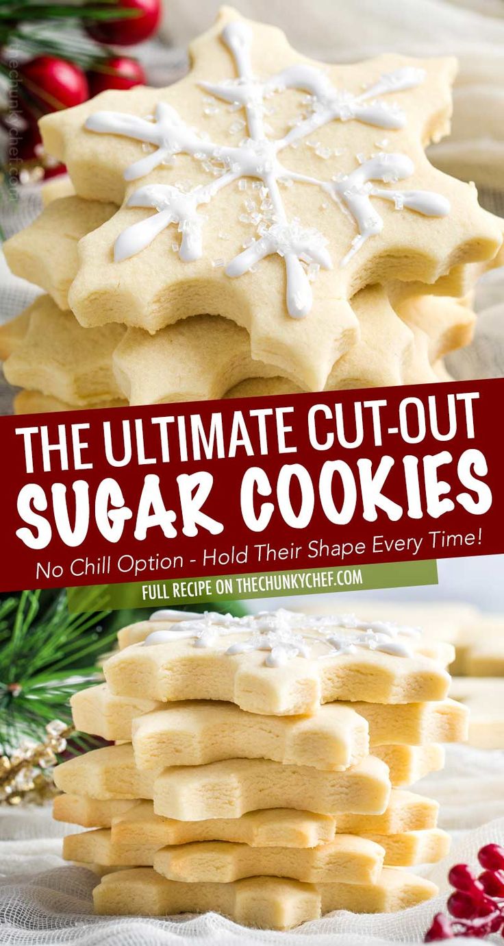 Festive Snowflake-Shaped Sugar Cookies: A Delicious and Charming Holiday Treat.