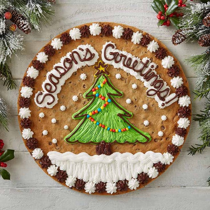 Vibrant Green Christmas Tree Cookie Decorated with Festive Lights and Frosting.