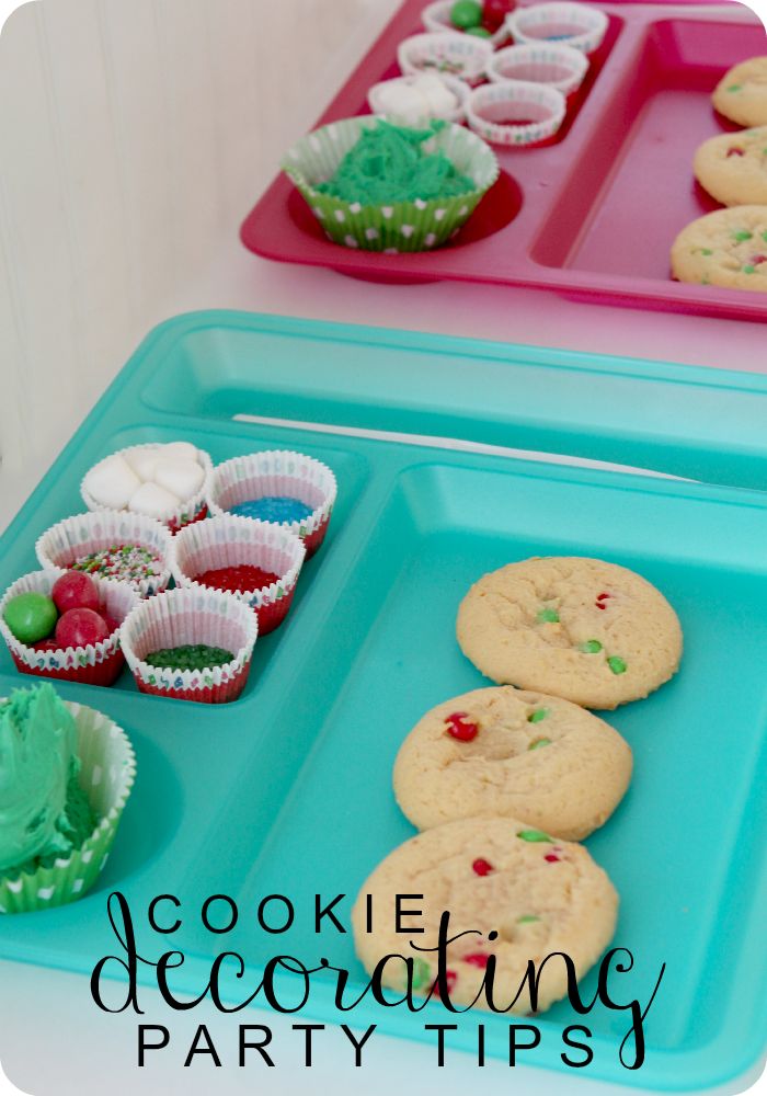 Colorful Cookie Decorating Station with Creative Toppings for a Fun Party.