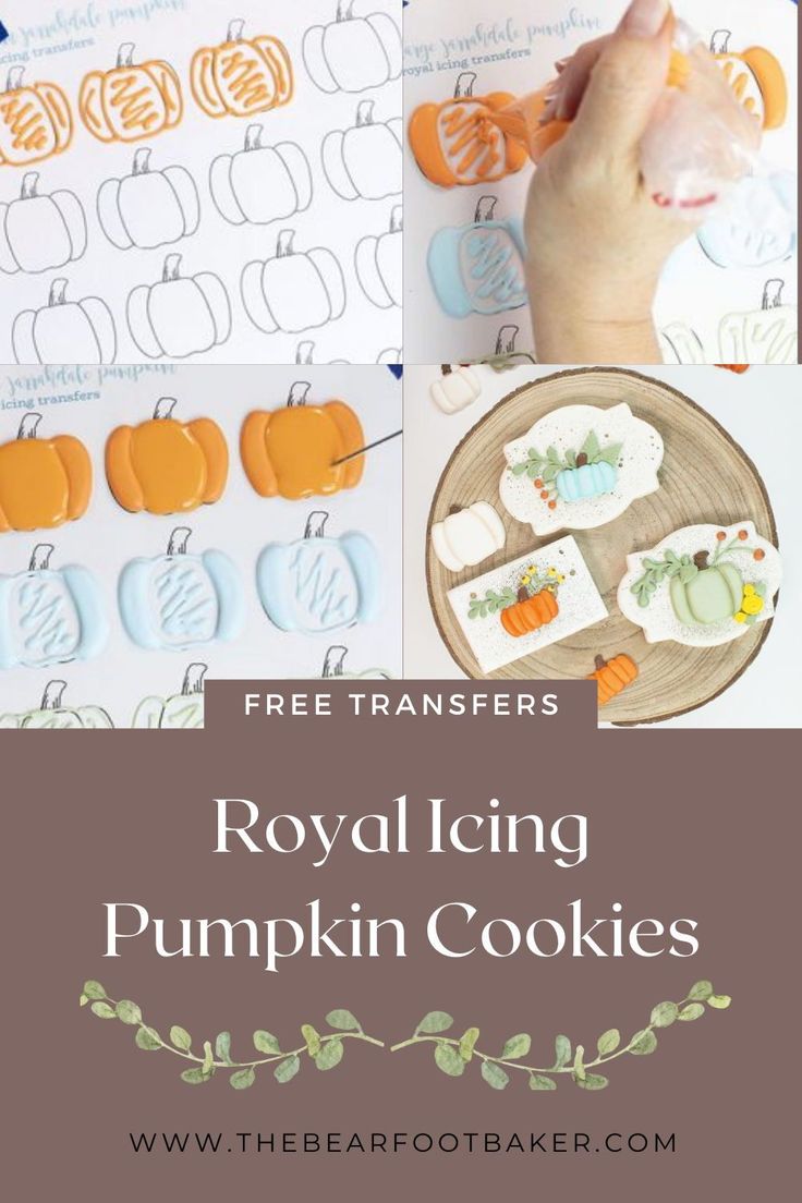 Delightful Colorful Pumpkin Cookie Designs Showcasing Intricate Royal Icing Techniques for Seasonal Celebrations.