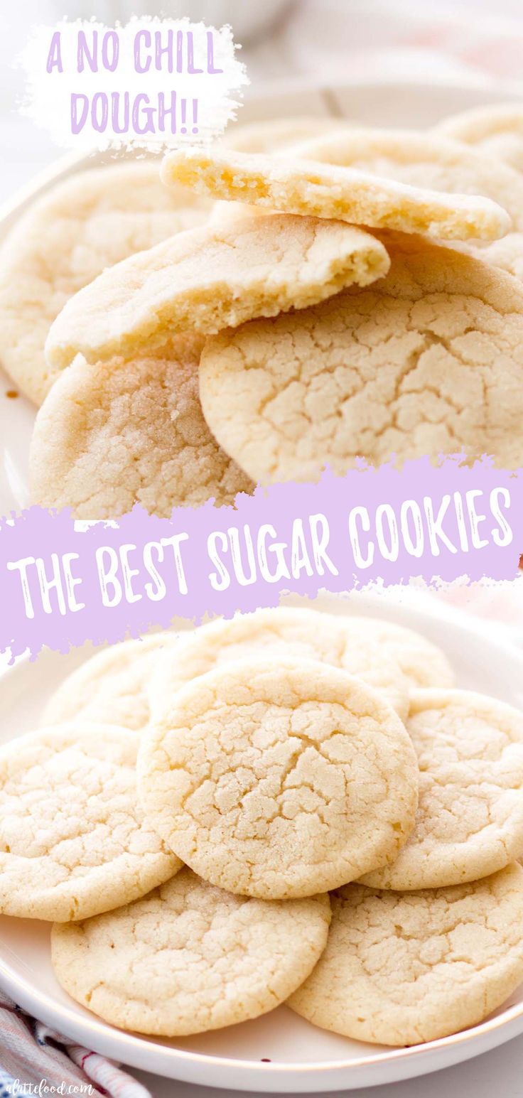 Delightful Soft and Chewy Sugar Cookies: Quick No-Chill Recipe with Irresistible Appeal.