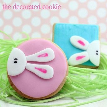 Whimsical Bunny-Shaped Cookies Adorned with Pastel Icing for Seasonal Celebrations.