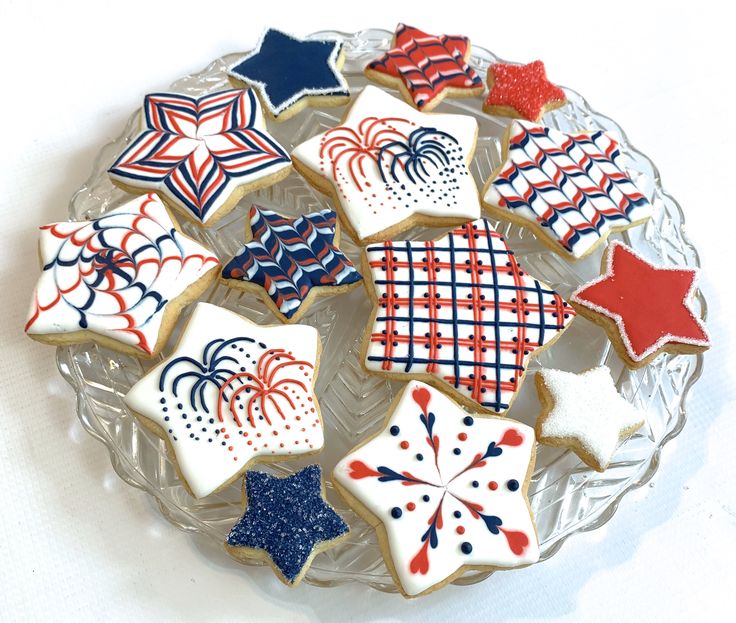 Vibrant Star-Shaped Cookies: Festive Treats for Every Occasion