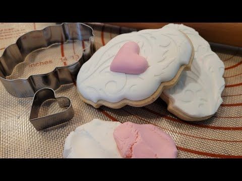 Whimsical Heart-Shaped Cookies: Elegant Icing Designs in Soft Pastels for Romantic Celebrations