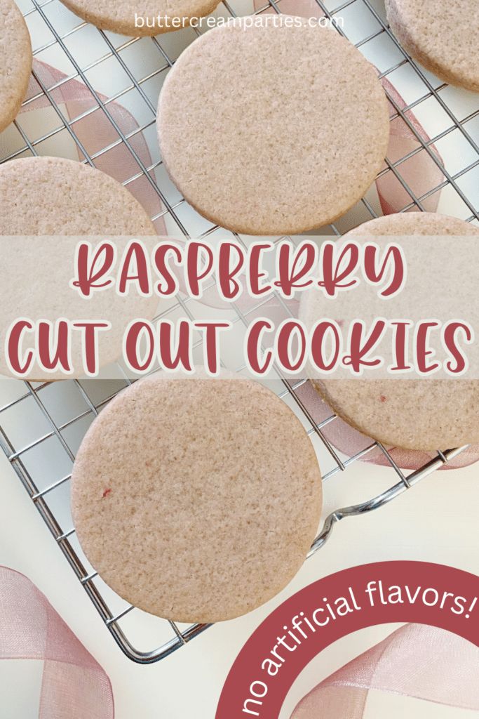 Delightful Pink Raspberry Cut-Out Cookies, Perfect for Decorating and Enjoying