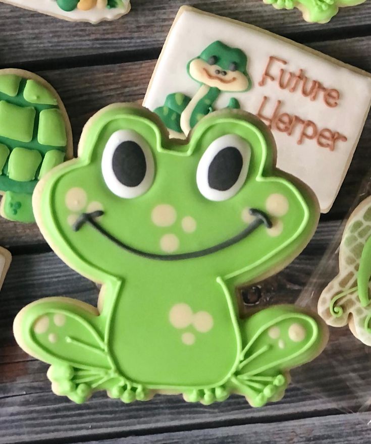 Whimsical Frog-Shaped Cookie Design: A Playful Centerpiece for Celebrations