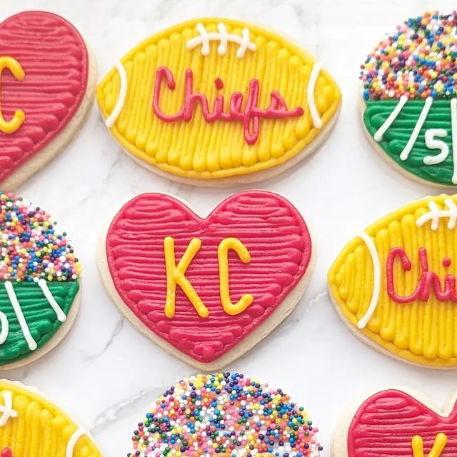 Festive Colorful Cookies: Creative Designs for Sports Celebrations