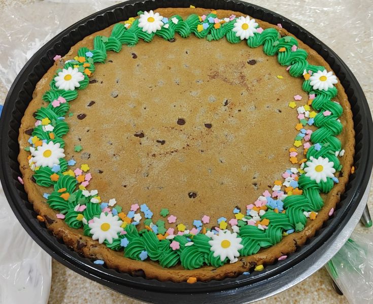 Vibrant Decorative Cookie Cake with Cheerful Toppings for Celebrations