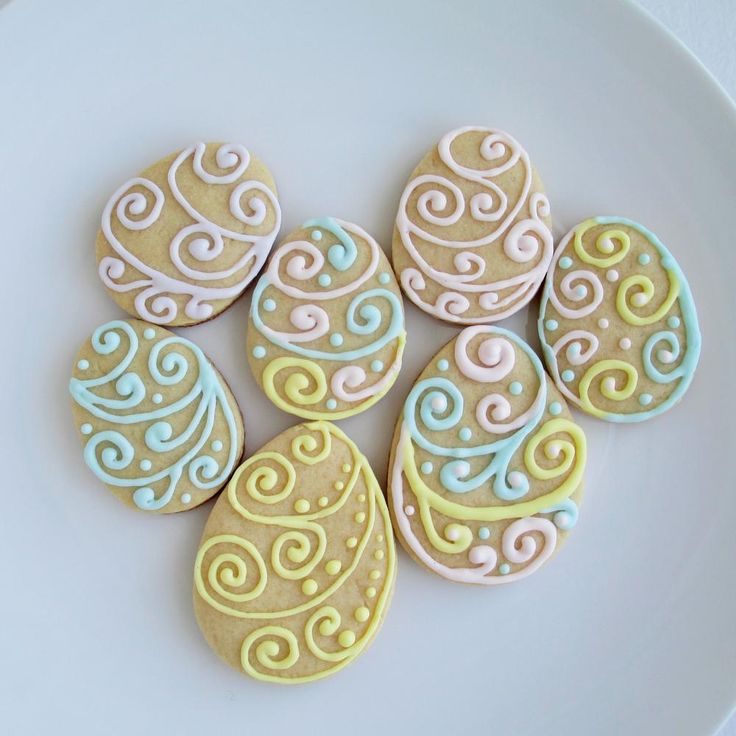 Whimsical Colorful Easter Egg Cookies for Festive Spring Celebrations.