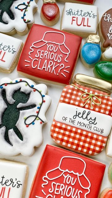 Festive Colorful Cookies Bring Joyful Holiday Cheer with Unique Designs.