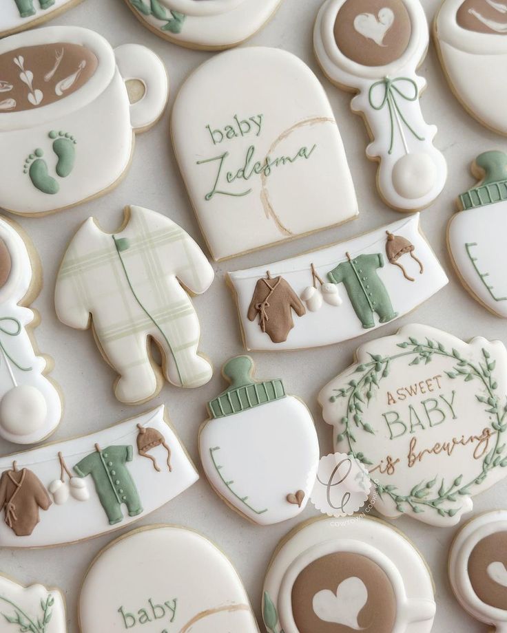 Charming Baby-Themed Cookies: Delightful Designs for Celebrations and Showers