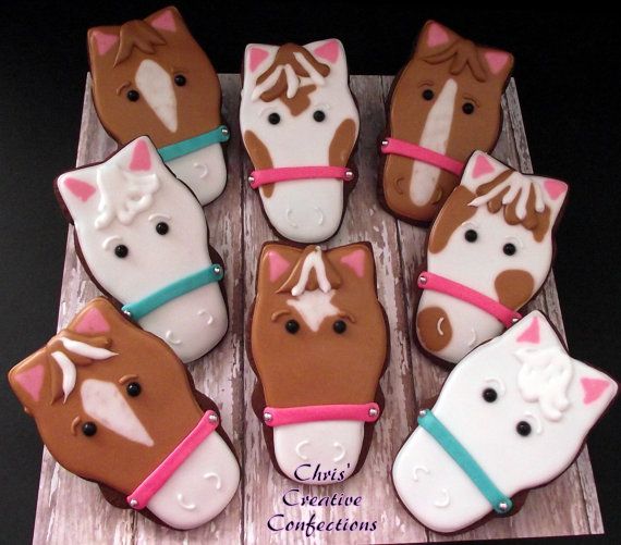 Whimsical Horse-Shaped Cookies: A Colorful Delight for Equine Celebrations