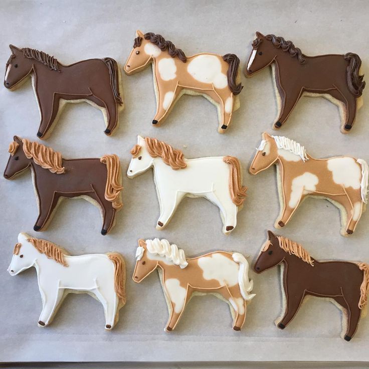 Whimsical Horse-Shaped Cookies: A Colorful Delight for Horse Lovers