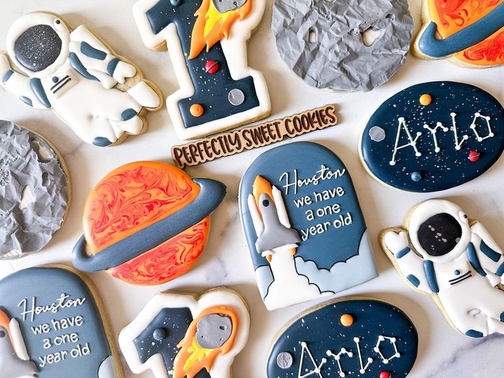 Whimsical Space-Themed Cookies Delight All Ages at Celebrations