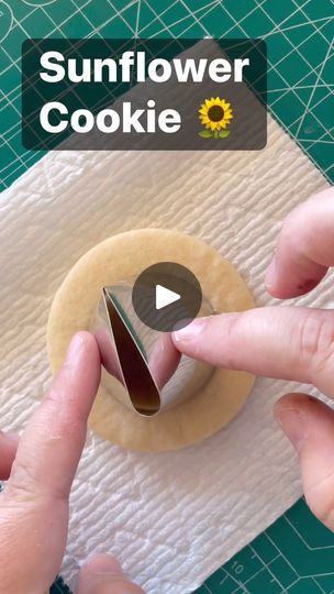 Creative Baking: Transforming Dough into Artistic Sunflower Cookies.