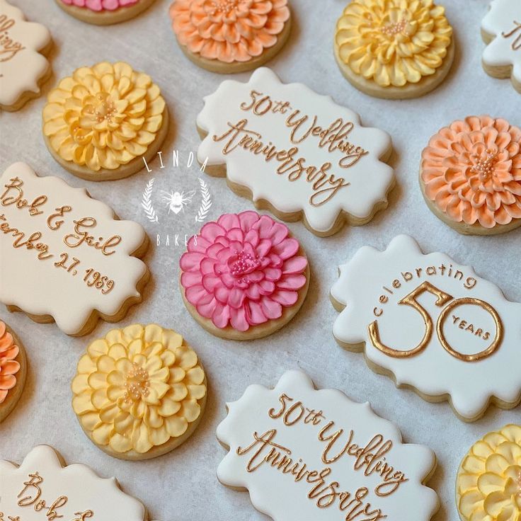 Vibrantly Designed Floral Cookies: A Celebratory Treat for Special Milestones