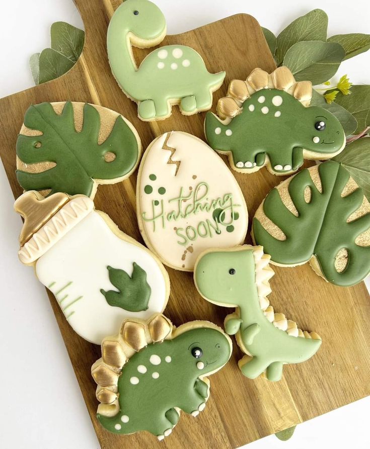 Whimsical Dinosaur-Themed Cookies Perfect for Playful Celebrations