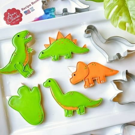 Vibrant Dinosaur-Shaped Cookies: Themed Treats for Fun Celebrations