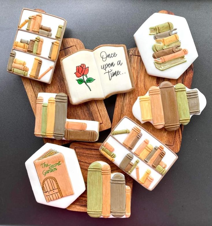 Whimsical Literary Cookie Designs: A Colorful Tribute to Classic Literature.