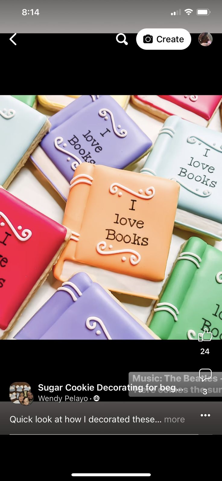 Playful Book-Inspired Colorful Cookies Enhance Literary Gatherings.