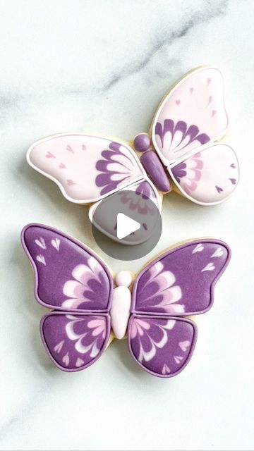 Delicate Butterfly Nail Design: Elegant Pastel Patterns for Spring/Summer.