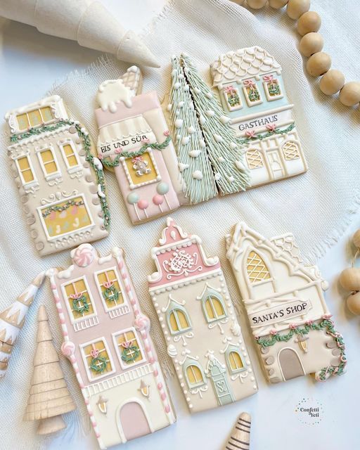 Whimsical Winter-Inspired Cookie Designs for Festive Celebrations.