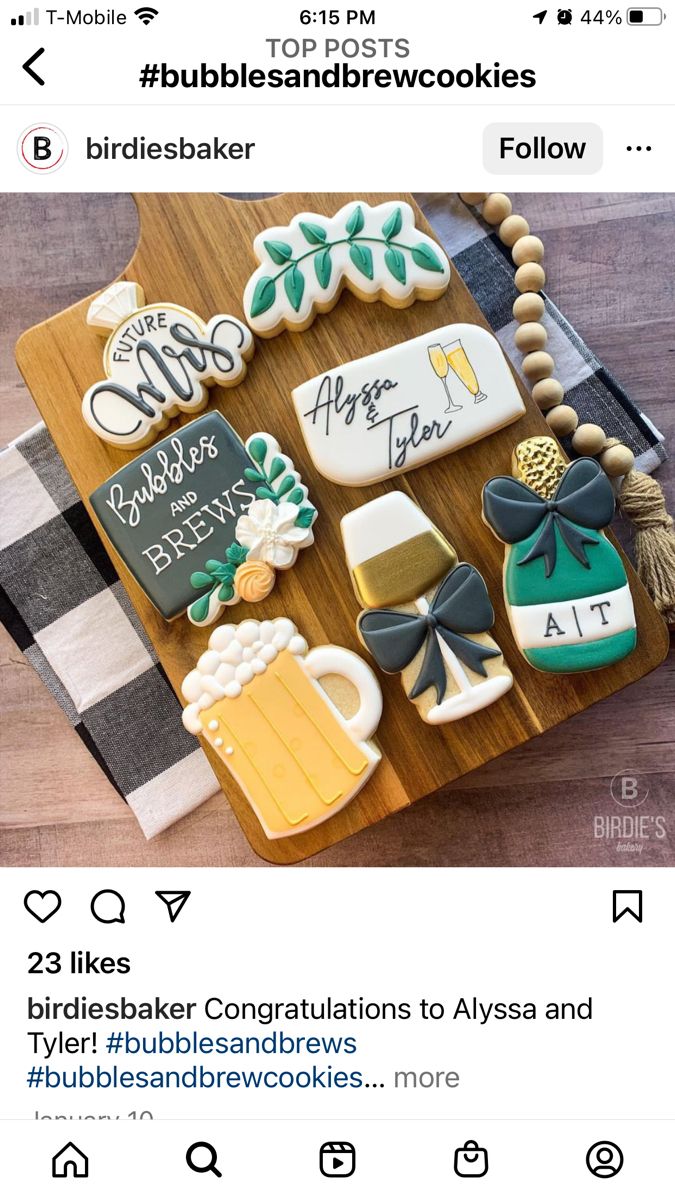 Festive and Sophisticated Colorful Cookie Designs for Celebrations.