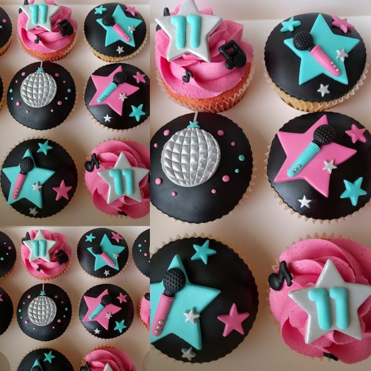 Vibrant Cupcakes Inspire Fun and Creative Nail Art Designs for Celebratory Themes.