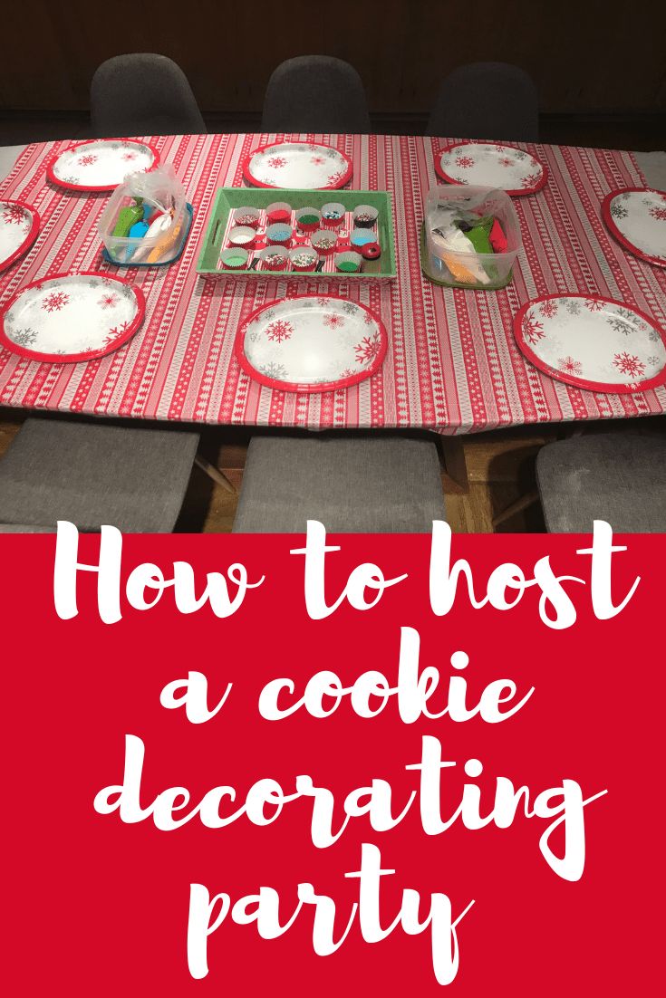 Festive Cookie Decorating Setup with Inspiring Atmosphere and Creative Supplies.