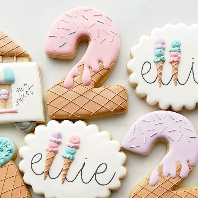 Pastel Decorative Cookies: Whimsical Shapes and Sweet Designs for Celebrations.