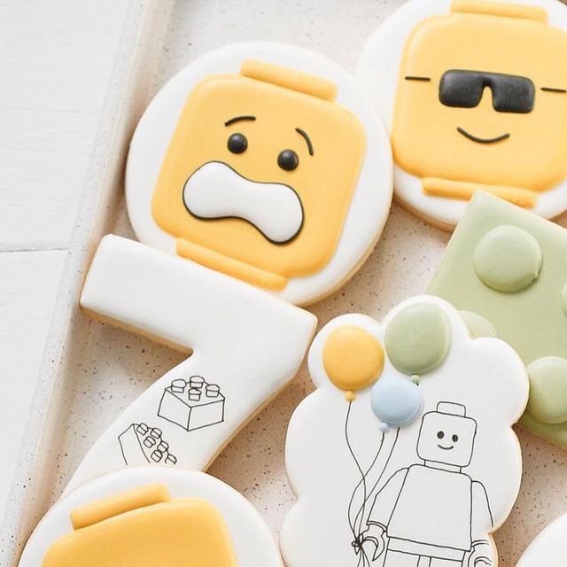 Playful Lego-Inspired Cookie Designs Combine Whimsy and Charm for All Ages.