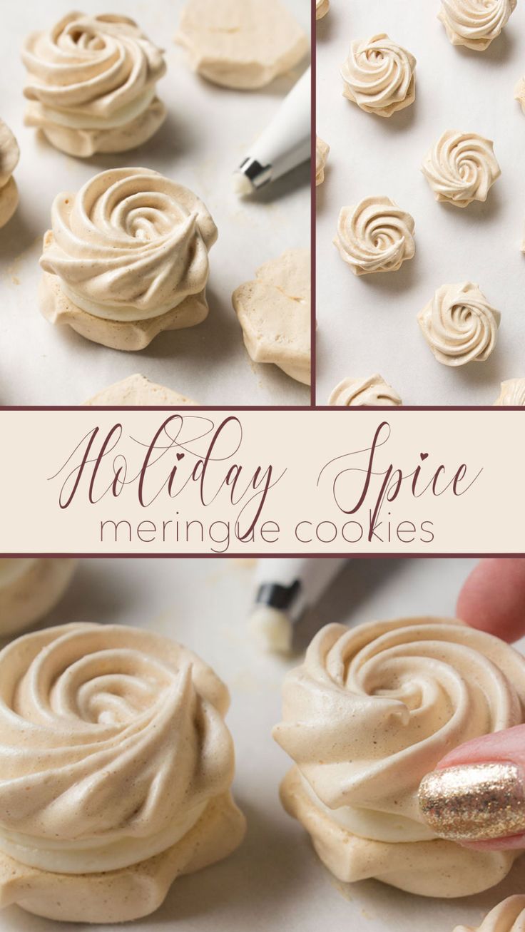 Delicate Rose-Shaped Meringue Cookies: Elegant Floral Designs for Seasonal Celebrations.