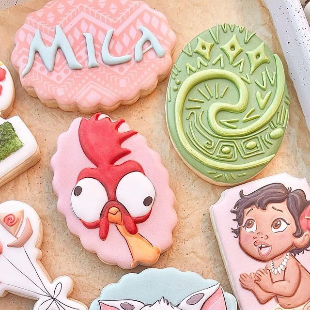 Whimsical Colorful Cookie Decorations with Intricate Designs and Adorable Character Portrayals