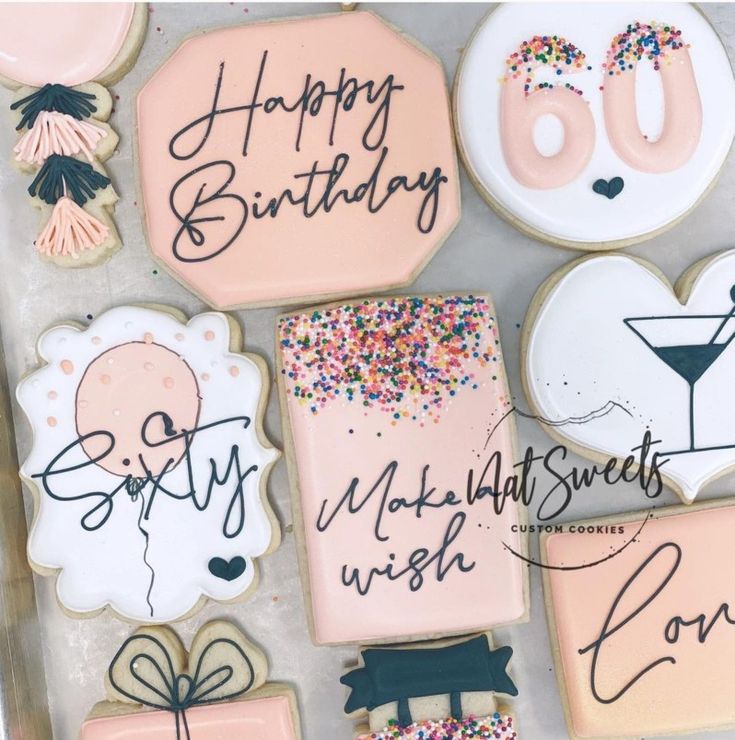 Charming Colorful Cookies: Festive Designs with Pastel Hues and Playful Shapes