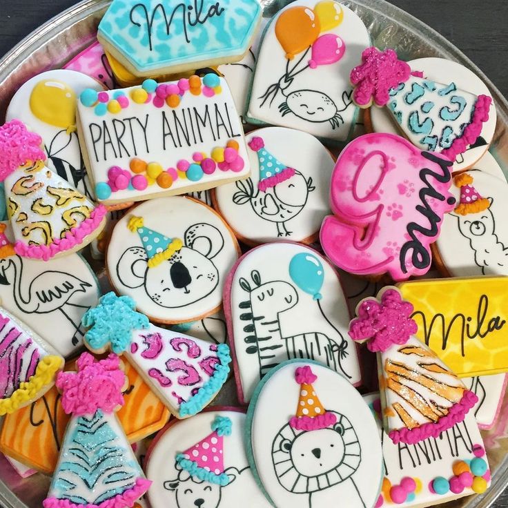 Whimsical Animal-Themed Cookies: Colorful Treats for Celebrations