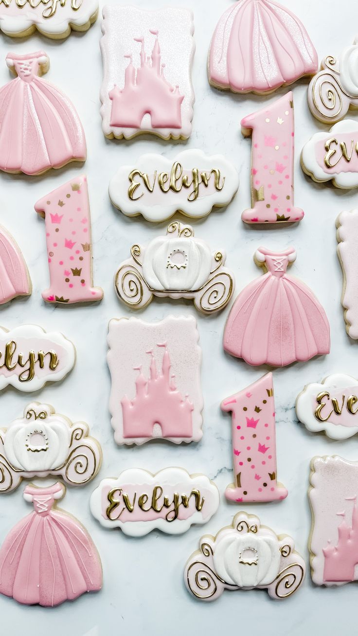 Fairytale-Inspired Whimsical Cookie Designs for Enchanting Birthday Celebrations.