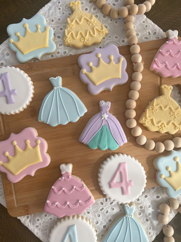 Whimsical Princess-Themed Cookies: Charming Treats for Celebrations