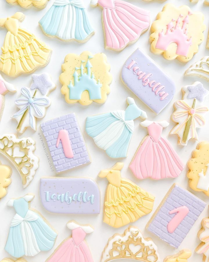 Whimsical Fairy Tale-Inspired Decorative Cookies with Intricate Designs