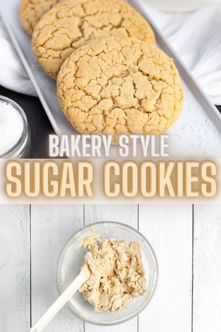 Sleek Platter of Golden-Brown Sugar Cookies with Fresh Cookie Dough Below.