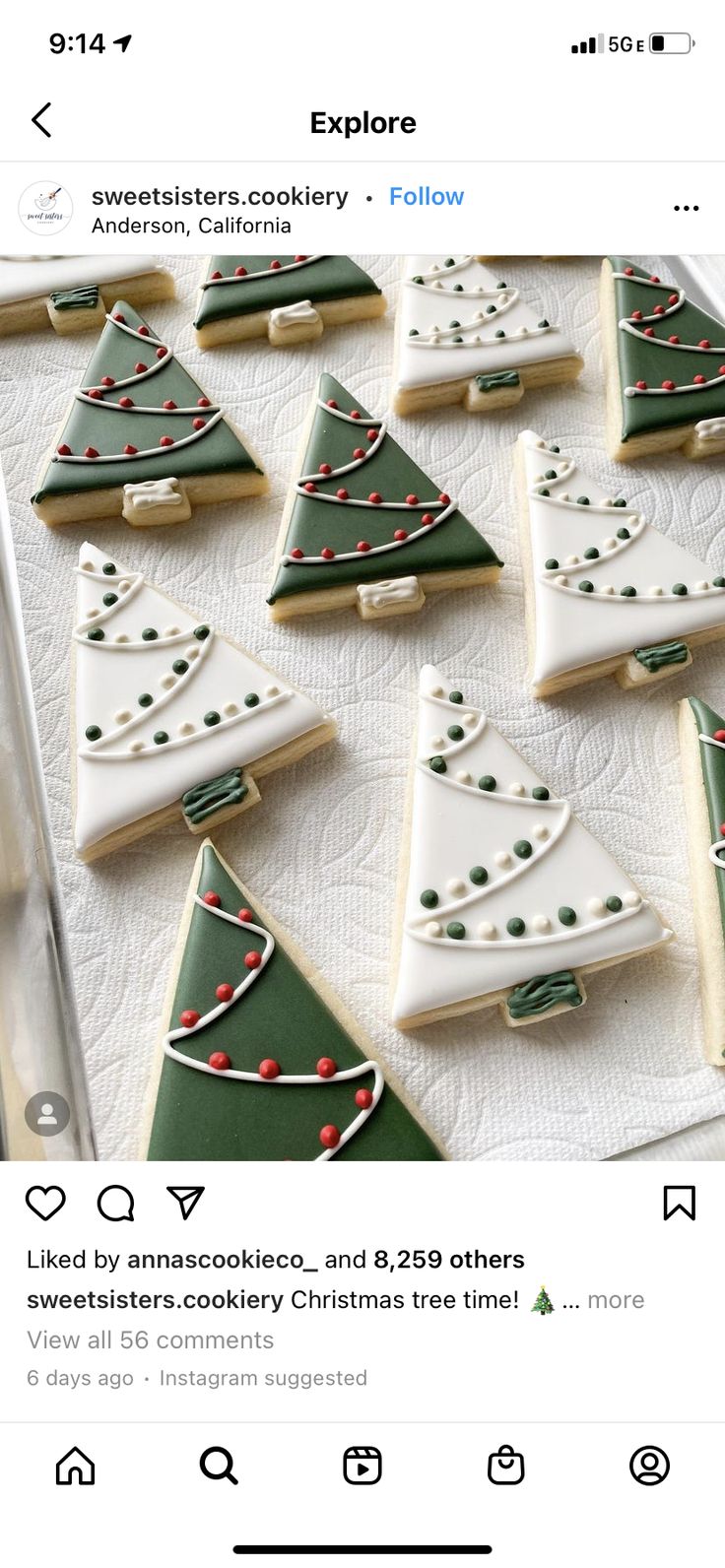 Festive Christmas Tree Cookies Adorned with Colorful Royal Icing and Playful Accents.