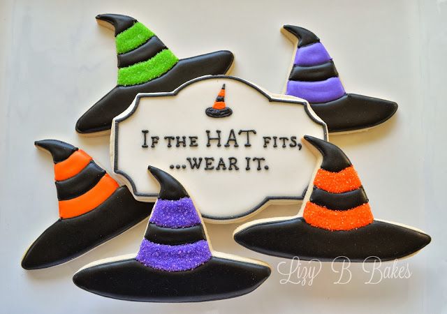 Festive Colorful Witch Hat Cookies Perfect for Halloween Celebrations